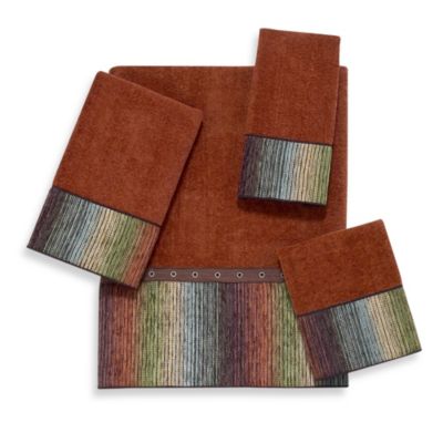 Avanti Cheyenne Bath Towel Collection in Copper - Bed Bath & Beyond