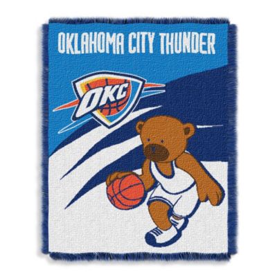 NBA Oklahoma City Thunder Woven Jacquard Baby Blanket ...