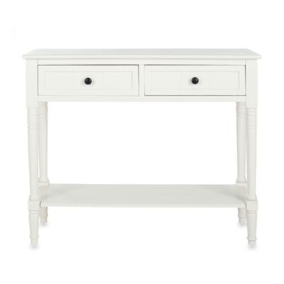 table samantha console safavieh cream bedbathandbeyond
