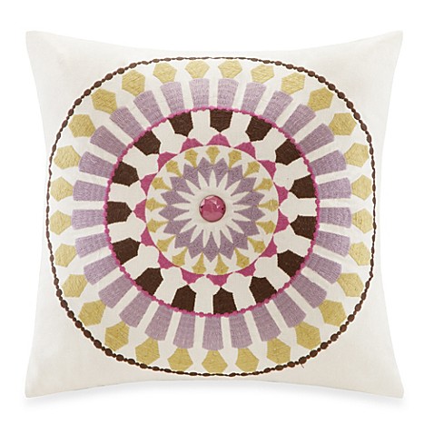 Echo Design Vineyard Paisley Antique White Square Throw Pillow - Bed Bath & Beyond