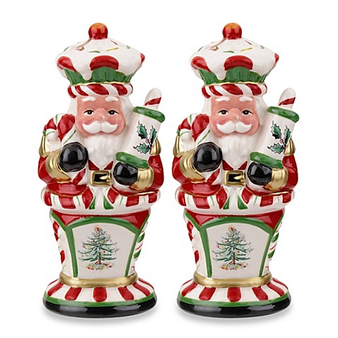 Buy Spode® Christmas Tree Peppermint 4.75-Inch Nutcracker Salt and Pepper Shakers from Bed Bath ...