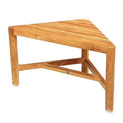 Buy Teak Wood Shower Bench from Bed Bath & Beyond