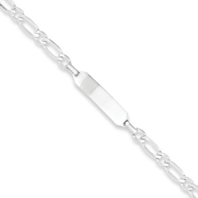 Sterling Silver 6-Inch Child's Engravable ID Bracelet