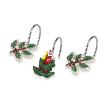 Spode® Christmas Tree Shower Curtain Hooks (Set of 12) - Bed Bath & Beyond