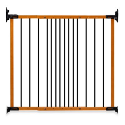 Hardware Mounted Gates > KidCo® Angle Mount Wood Safeway® Gate in    hardware mounted baby gate