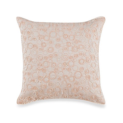 Real Simple Linear 16-Inch Square Decorative Pillow in Peach - Bed Bath & Beyond