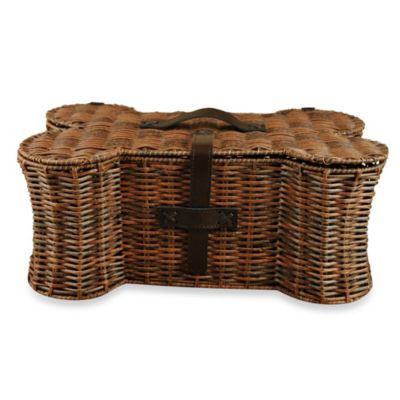 bone shaped dog toy basket