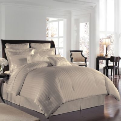 Wamsutta® 500 Damask Comforter Sets In Cobblestone - Bed Bath & Beyond