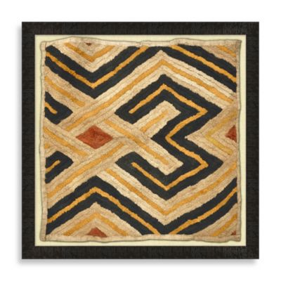 Buy “Kuba Cloth 1” Framed Art from Bed Bath & Beyond
