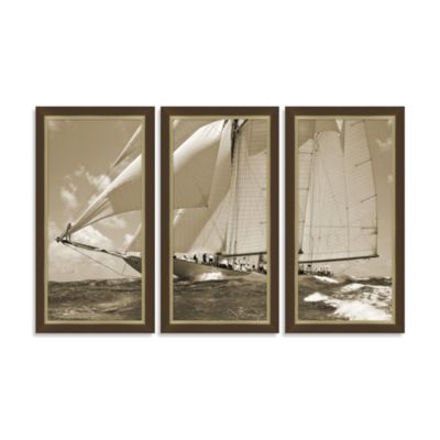 Yacht 3-Piece Wall Art