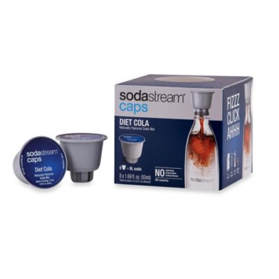 sodastream diet caps mix flavored soda cola naturally count pack bedbathandbeyond