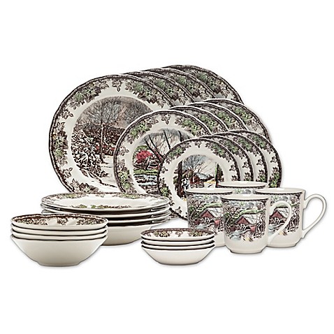 Johnson Brothers Friendly Village 28-Piece Dinnerware Place Setting - Bed Bath & Beyond