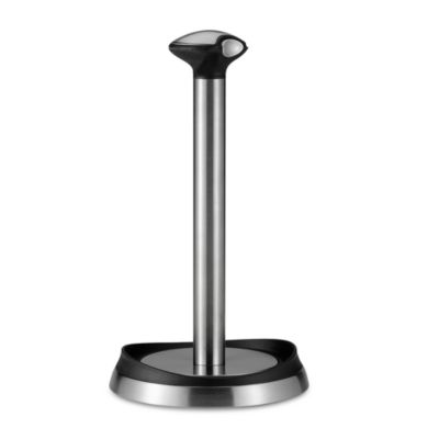 paper towel holder simplehuman stainless steel bedbathandbeyond roll kitchen beyond bath bed quick