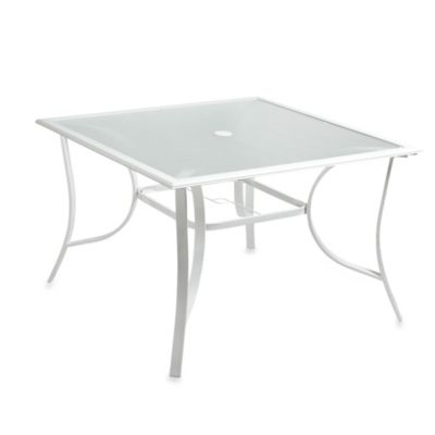 dining square person table glass inch