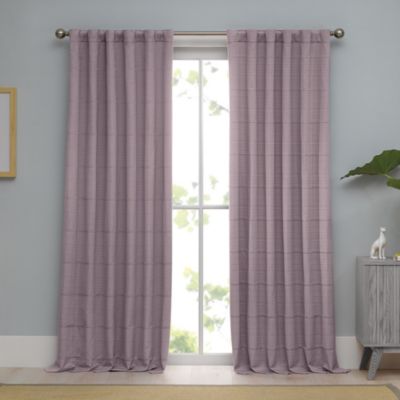 100% Cotton Woven Ribbed Matelasse Window Curtain Panel