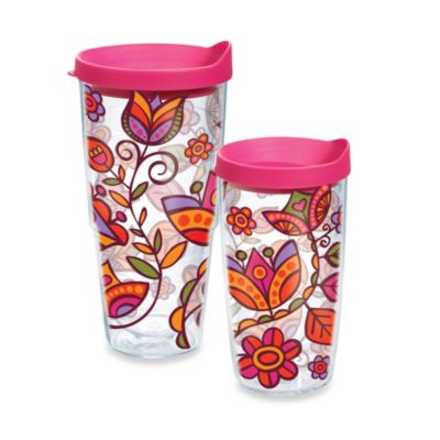 Tervis® Pink Flower Wrap Tumbler with Lid - Bed Bath & Beyond