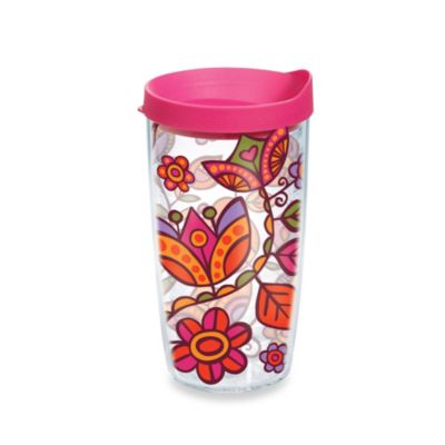 Tervis® Pink Flower Wrap Tumbler with Lid - BedBathandBeyond.com