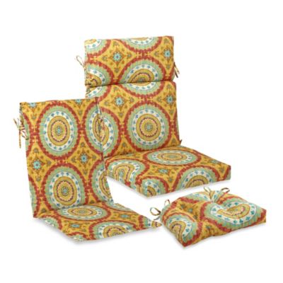 Outdoor Seat Cushion Collection In Sunset - Bed Bath & Beyond