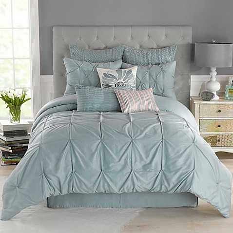 ... Anthologyâ„¢ Whisper Twin Comforter Set in Spa from Bed Bath & Beyond