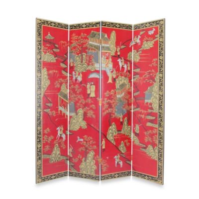 panel asian fabric floor wood screen