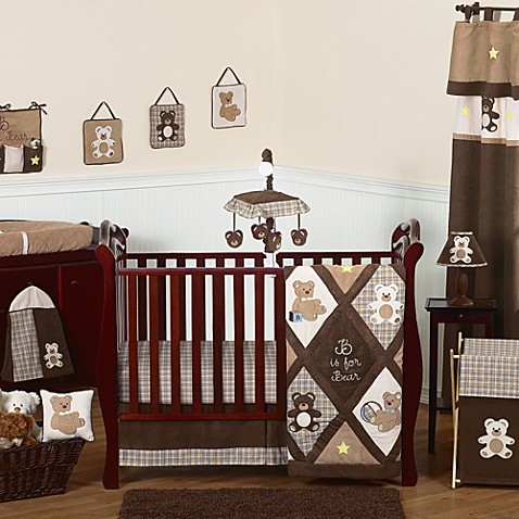 Sweet Jojo Designs Teddy Bear Crib Bedding Collection in ...