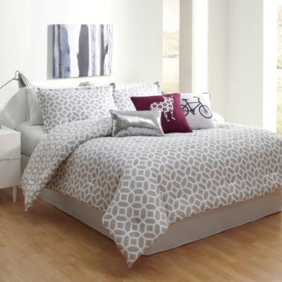 Buy King Comforter Sets White and Grey from Bed Bath & Beyond