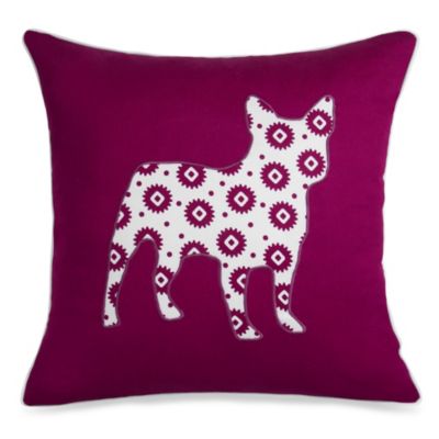 frenchie christmas pillow