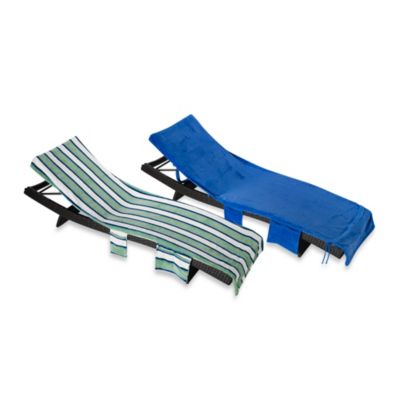 Buy Striped Chaise Lounge Chair Cover in Green from Bed Bath & Beyond