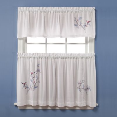 Bed Bath And Beyond Blue Curtains Cafe and Tier Curtains