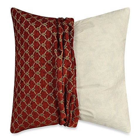 Buy MYOP Fleur Square Throw Pillow Cover in Red from Bed Bath & Beyond