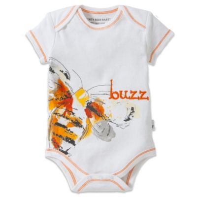 baby alt bees burt bodysuit buzz organic cotton