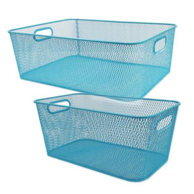 pool storage mesh bin
