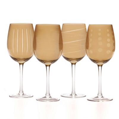 amber plastic wine glasses