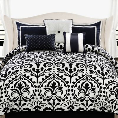 Buy Black and White Comforter Sets Queen from Bed Bath & Beyond