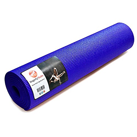 Dragonflyâ„¢ Yoga 6mm Studio Deluxe Sticky Yoga Mat in Purple