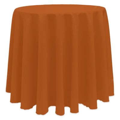 burnt orange tablecloths tablecloth basic inch round