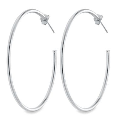 1 1 2 inch sterling silver hoop earrings