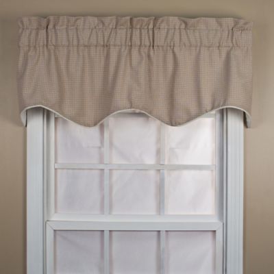 Buy Landis 15-inch Window Valance In Taupe From Bed Bath & Beyond