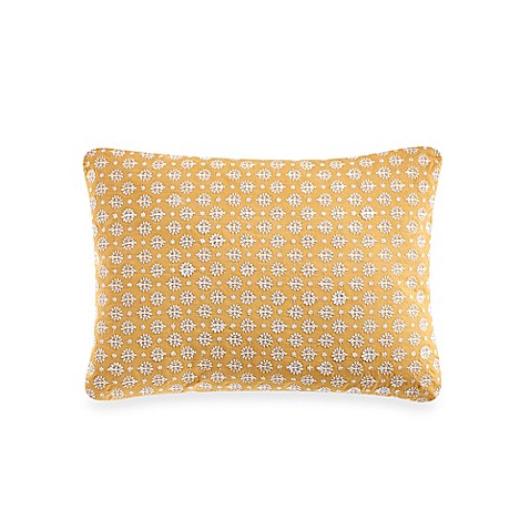 Anthology Amaya Cream Embroidered Oblong Throw Pillow - Bed Bath & Beyond