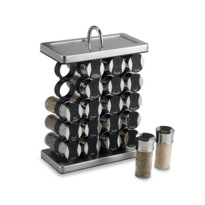 ... Spice Racks > Olde Thompson 20-Jar Spice Organizer in Stainless Steel