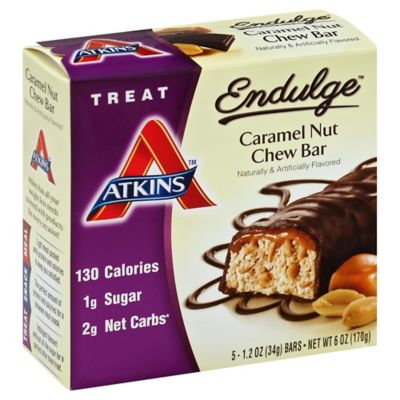 endulge atkins chew caramel nut count bars