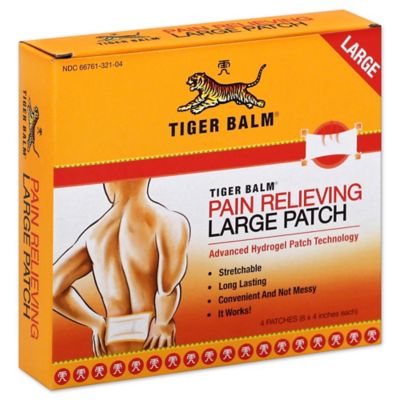 Buy Tiger Balm® 4-Count Large Pain Relieving Patches from Bed Bath & Beyond
