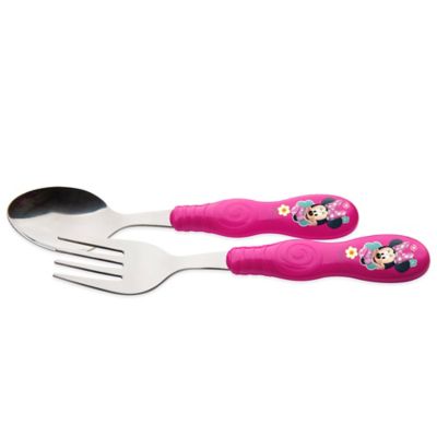 Grip Flatware Minnie utensils serving  ! Designs®  Disney from disney Easy  Spoon/Fork Kid's