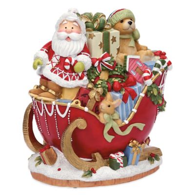 Fitz And Floyd® Candy Cane Musical Santa - Bed Bath & Beyond