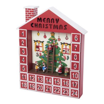 Kurt Adler Wooden Advent Calendar House - Bed Bath & Beyond