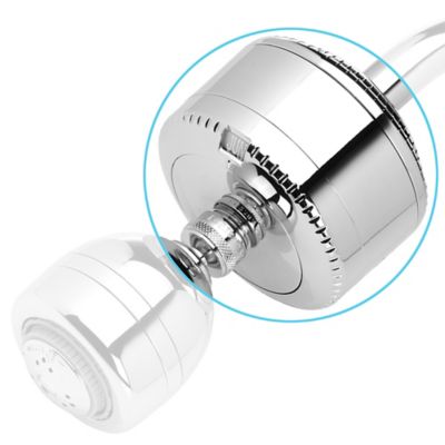 SpriteÂ® Universal Shower Filter with Dial-A-Date Indicator in Chrome
