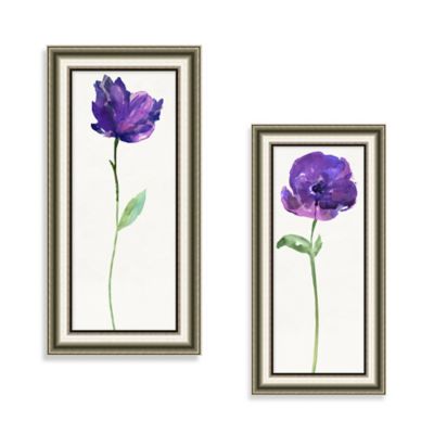 Floral Panel Purple Wall Décor Collection - Bed Bath & Beyond