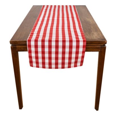 table to Table Runner > x Table Red runner Riegel® 18  > and beyond bed 96 bath Inch at Farm Check Inch