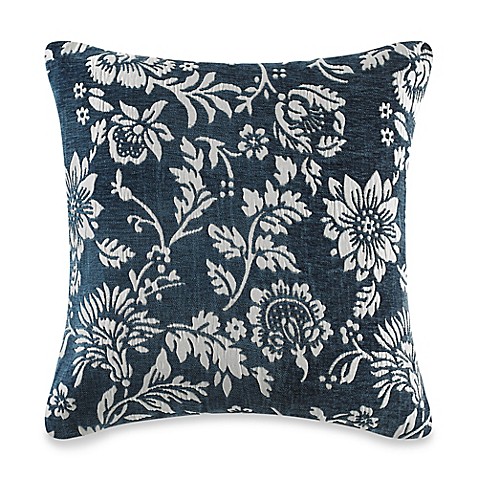 MYOP Floral Square Throw Pillow Cover in Teal - Bed Bath & Beyond