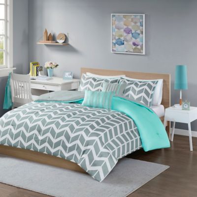 ... Reversible Full/Queen Comforter Set in Teal 9 Reviews Colors: teal